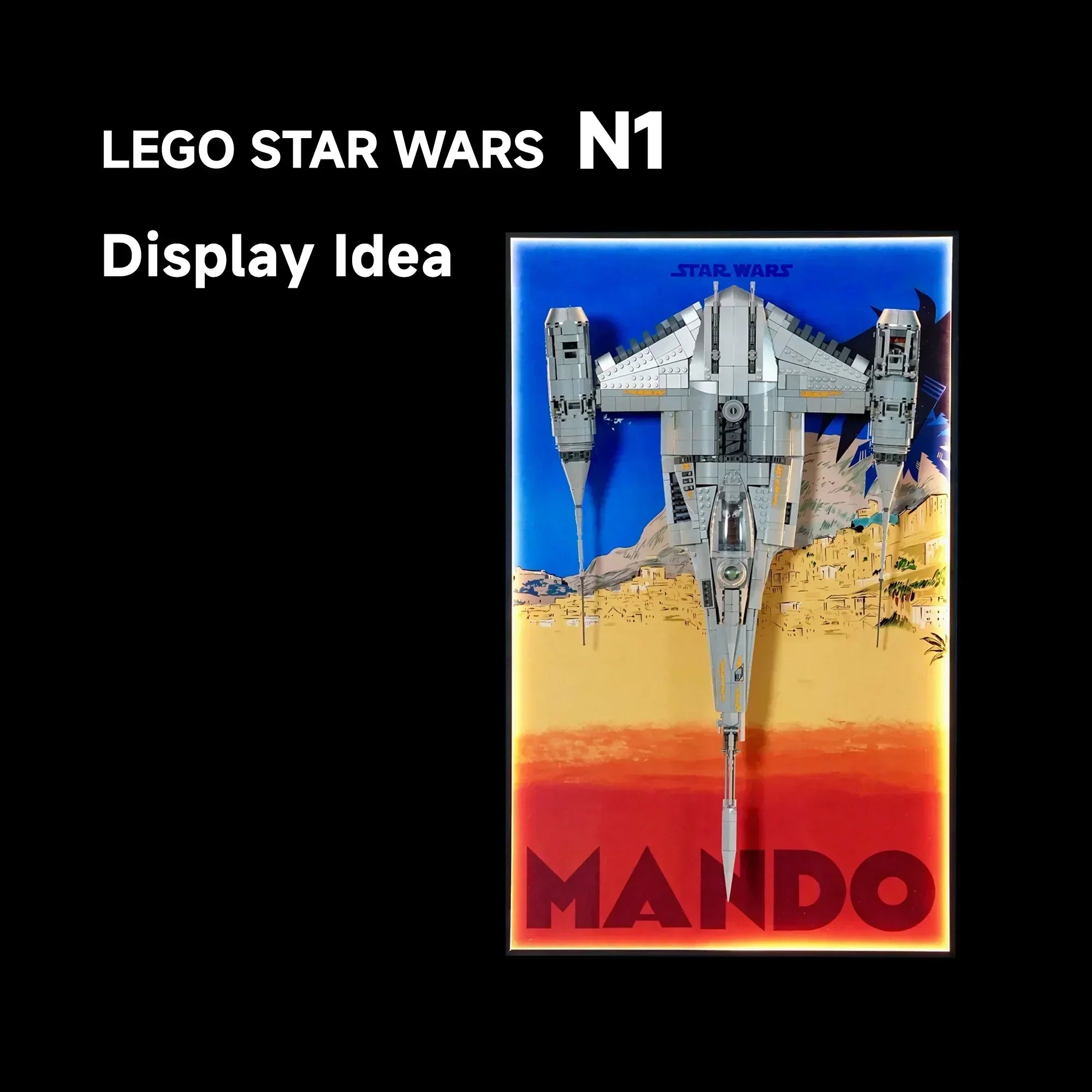 How to Display LEGO® STAR WARS™ The Mandalorian's N1 Starfighter™| Mark's Magic