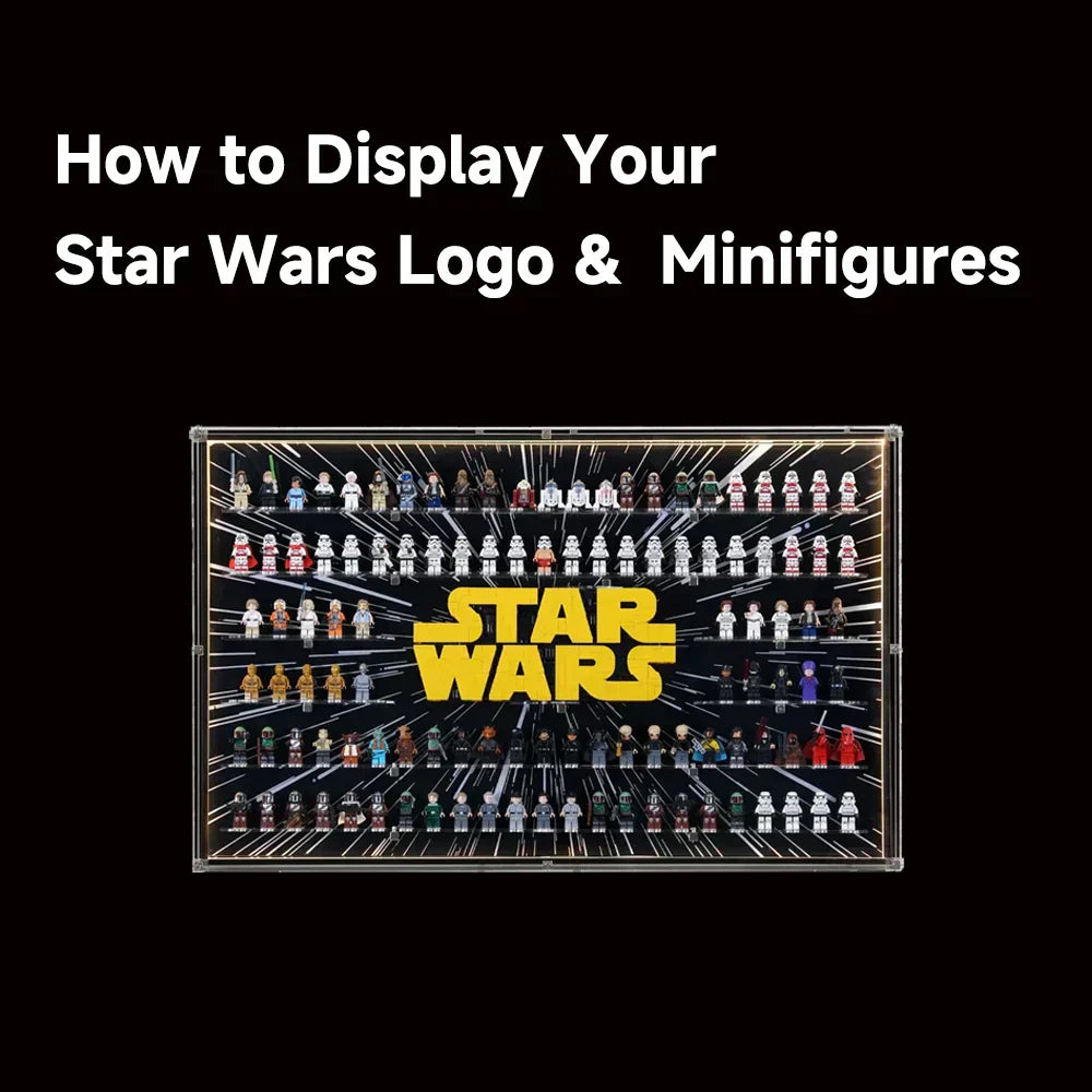 How to Display LEGO Star Wars Brick-Built Logo & Star Wars Minifigures| Mark's Magic
