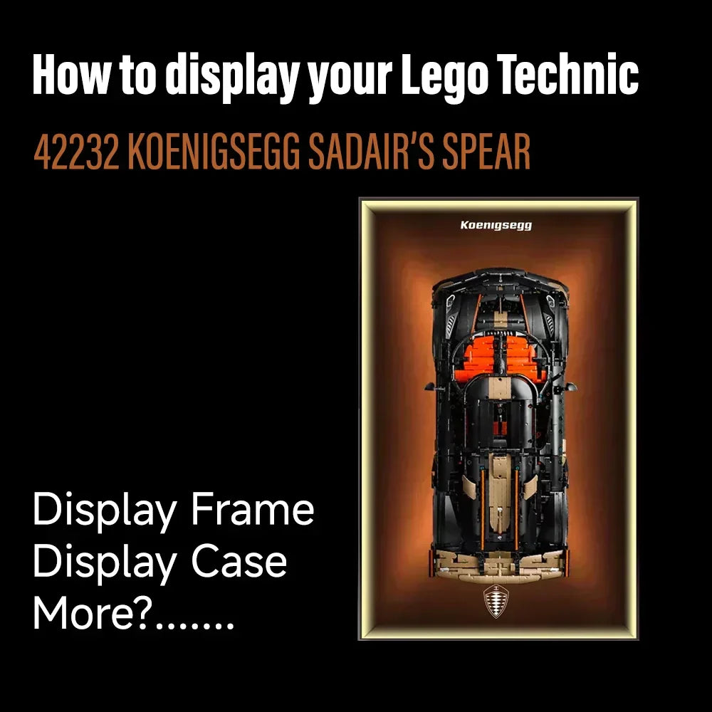 How to display your Lego new technic 42232 Koenigsegg Sadair's Spear M