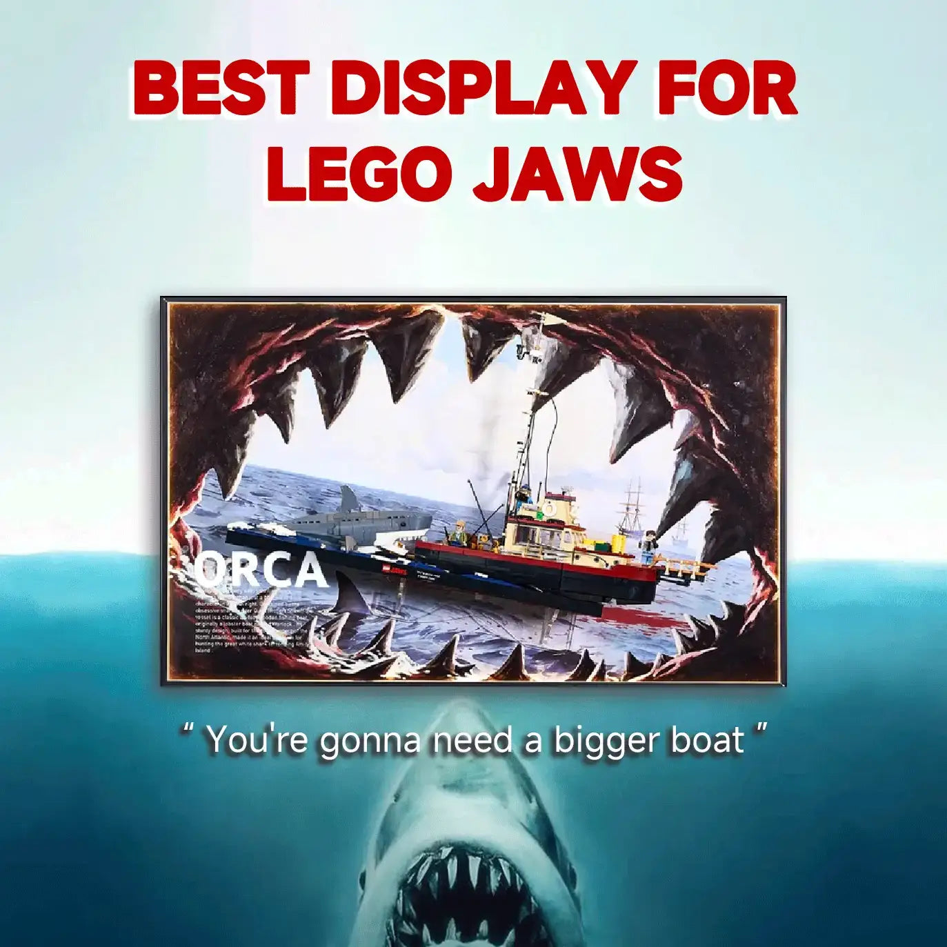 How to Display LEGO® IDEAS 21350 Jaws: Create a Cinematic, Immersive Showcase?| Mark's Magic