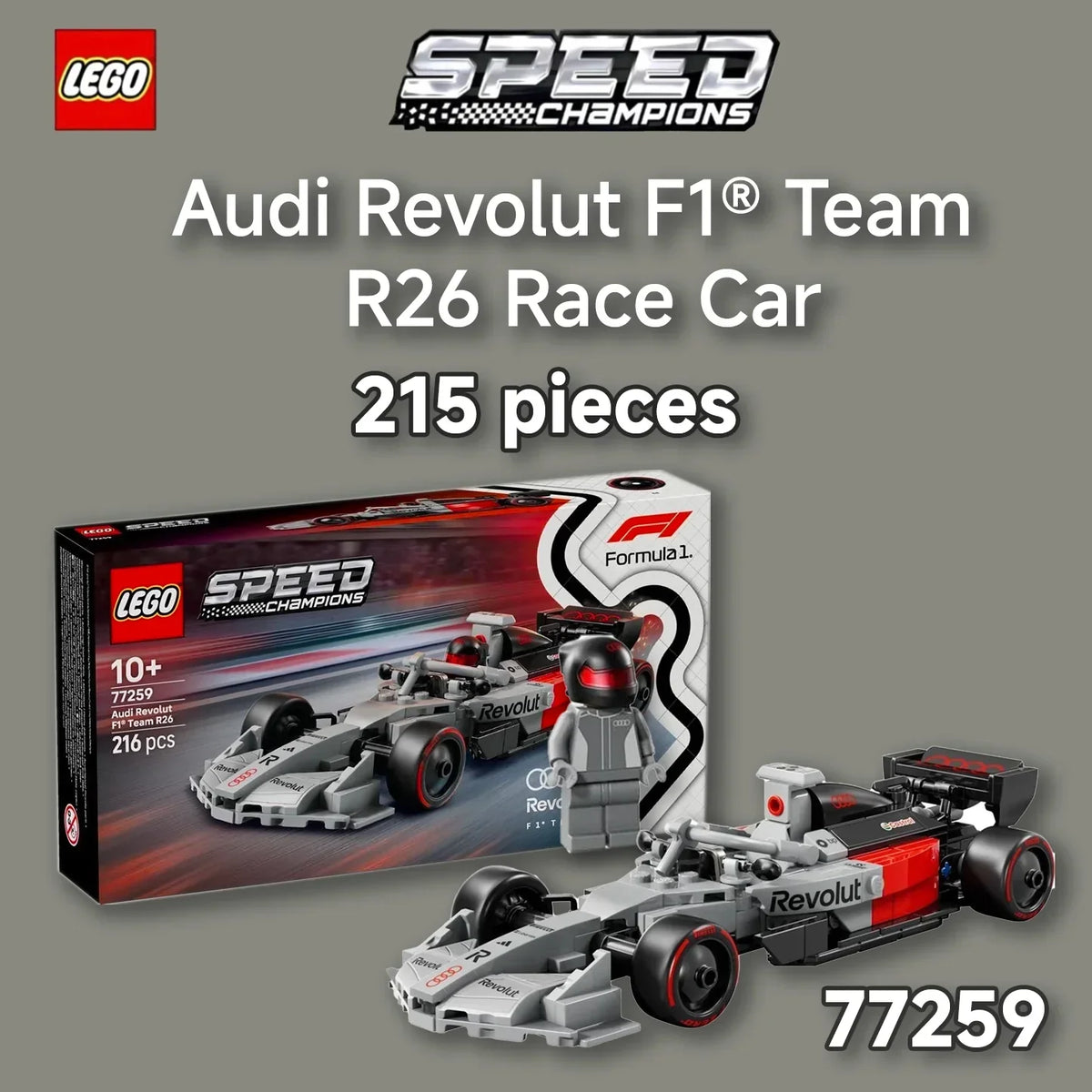 Everything We Know So Far About the 2026 LEGO® Audi F1 R26 Speed Champ