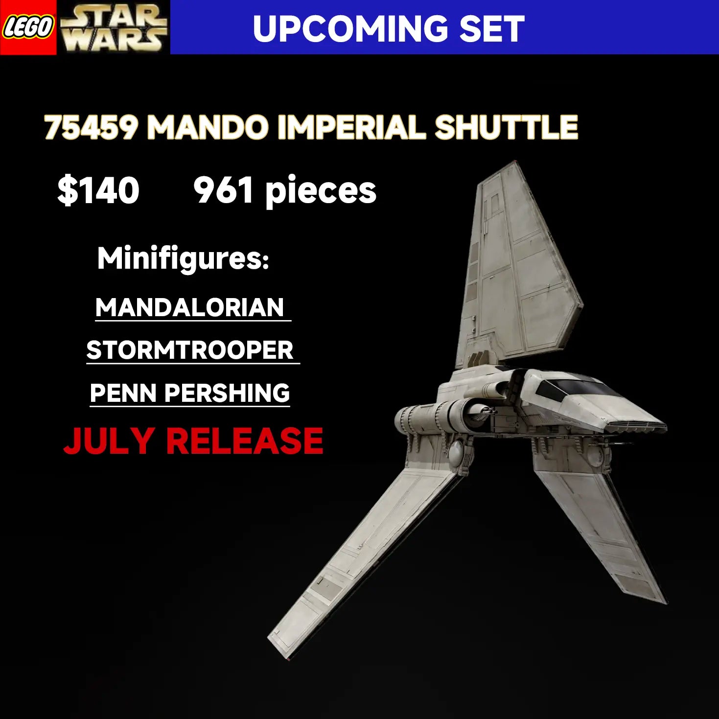 LEGO 75459 Mando Imperial Shuttle: Price, Pieces, Minifigures & Rumor Breakdown|Mark's Magic