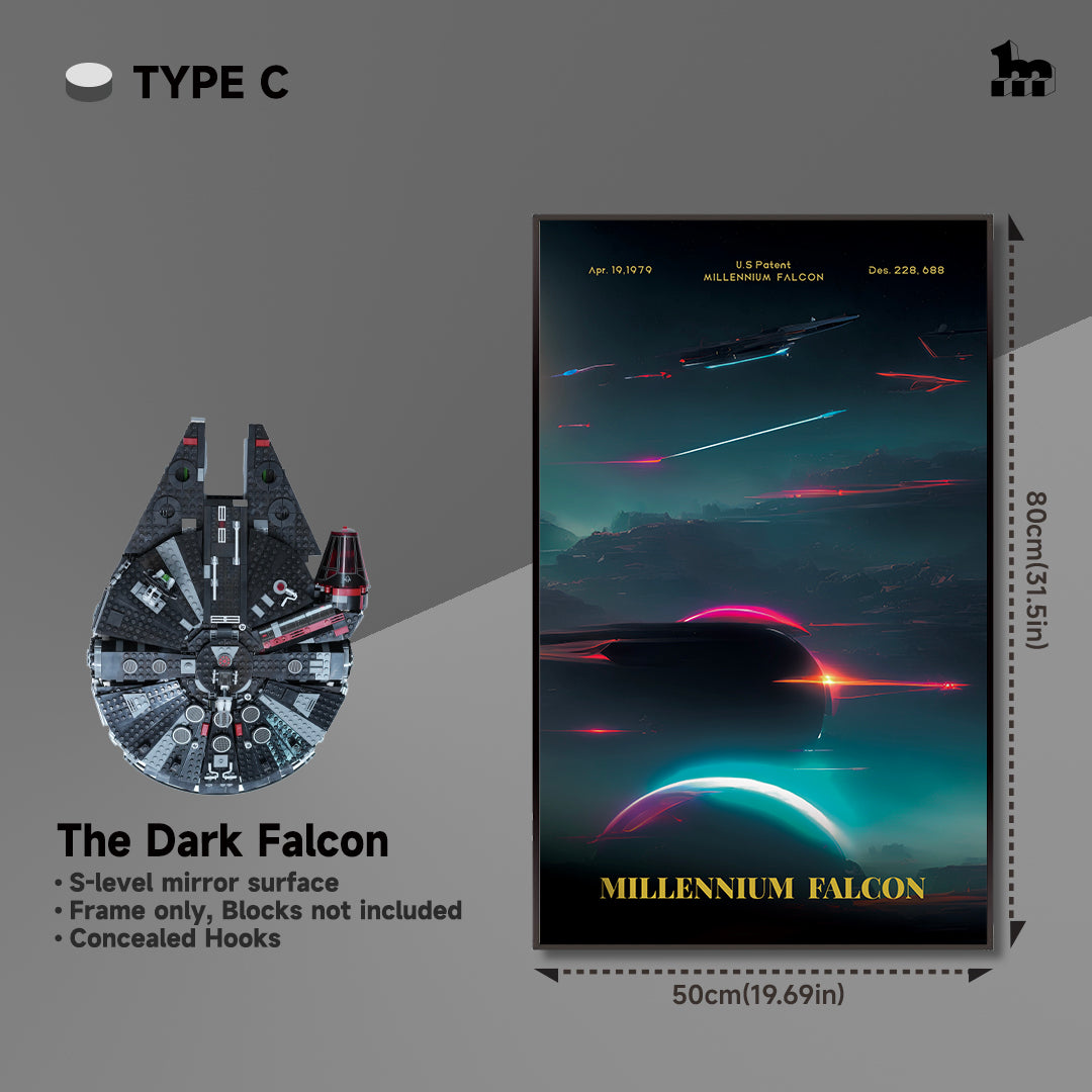 lego STAR WARS™ millennium falcon display frame TYPE C