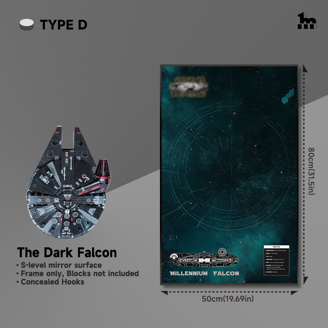 lego STAR WARS™ millennium falcon display frame TYPE D