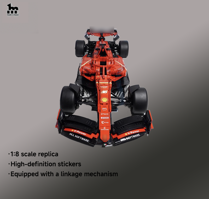 Ferrari F1-SF24 1:8 scale Moc (3365 pieces).