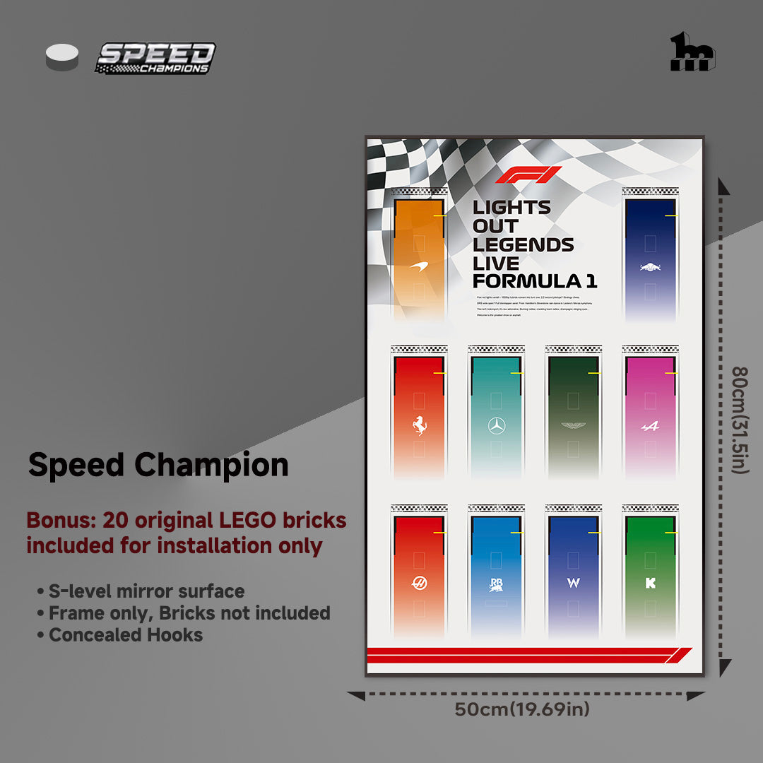 Car Display Frame for LEGO® Speed Champions f1 Series