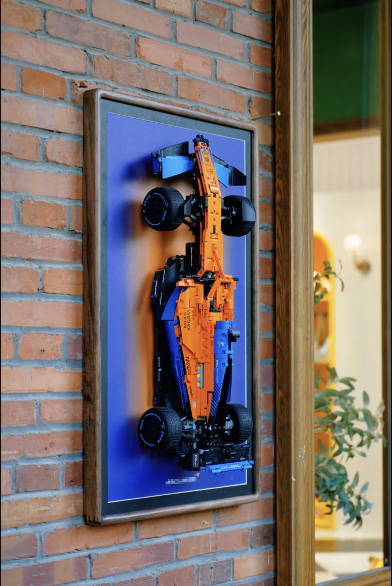 Premium LEGO® Technic™ Display Frame Handcrafted Black Walnut Wood