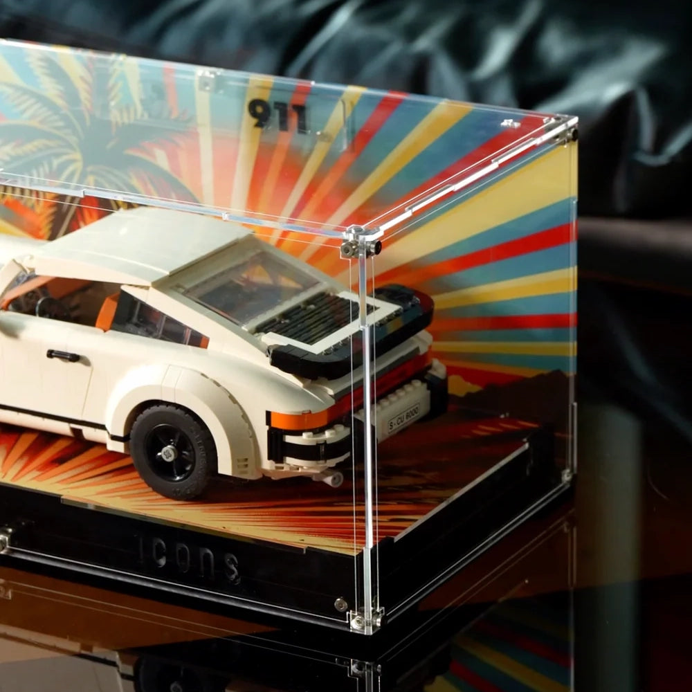 Medium Acrylic Display Case for LEGO® Icons Series Collector Cars