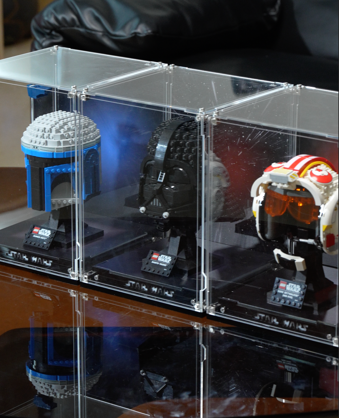 【PREMIUM】Display Acrylic Case for LEGO® Star Wars Helmet Ultra-high Translucent Acrylic
