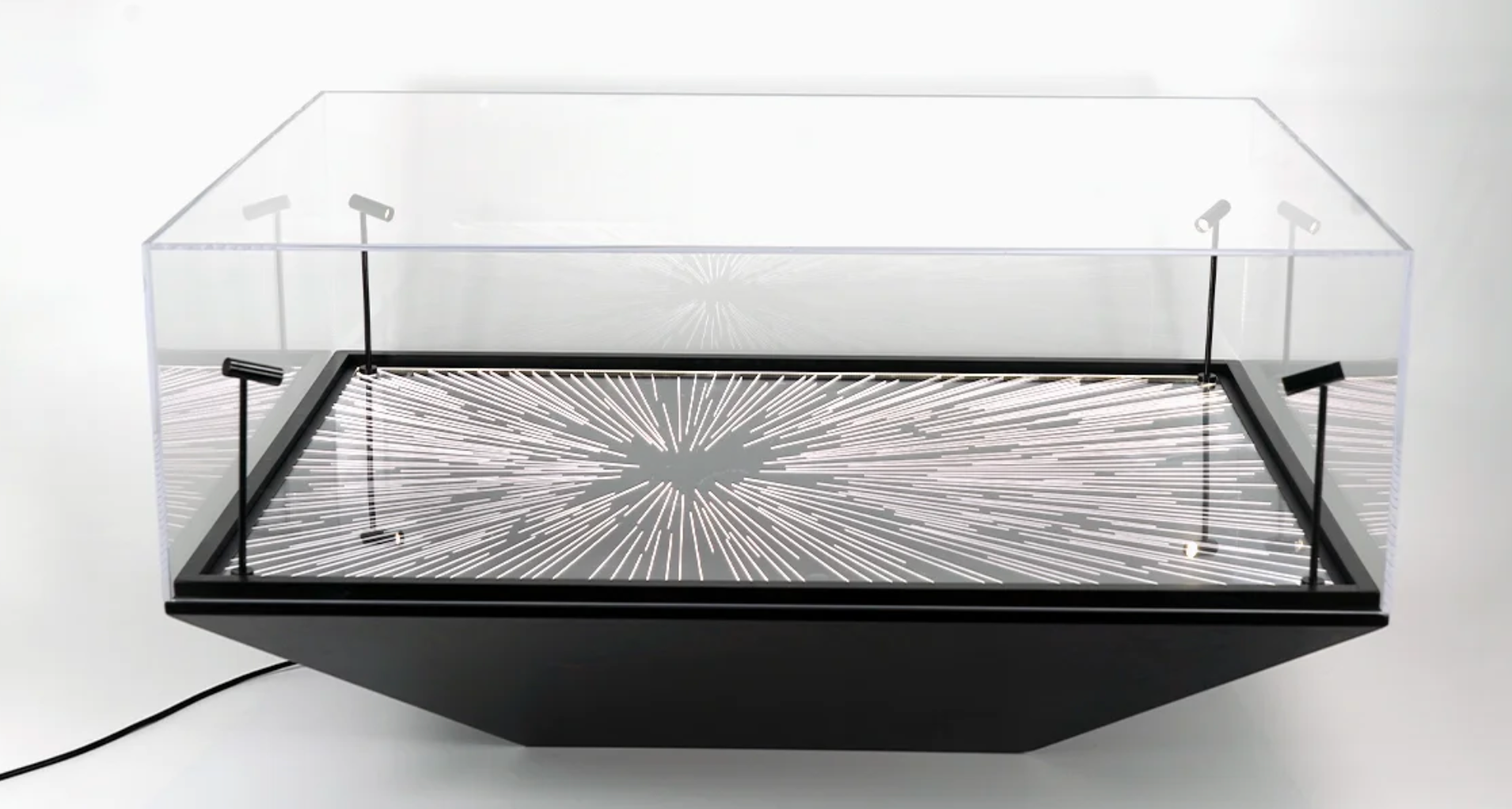 lego millennium falcon display case detail picture