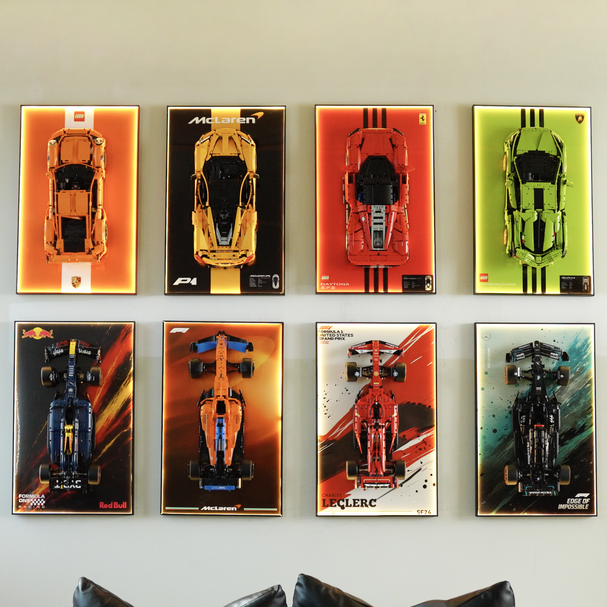 Lego display frame in home