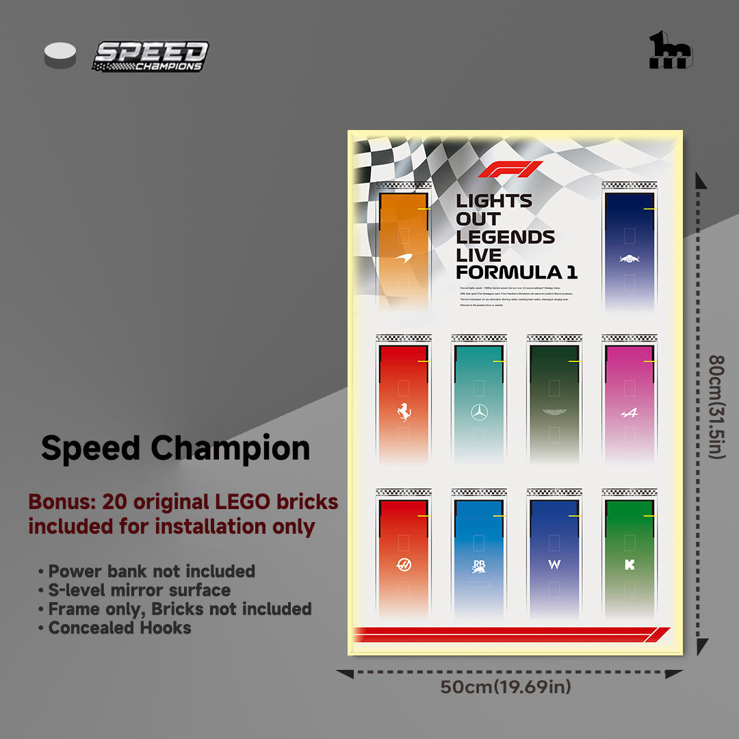 Car Display Frame for LEGO® Speed Champions f1 Series