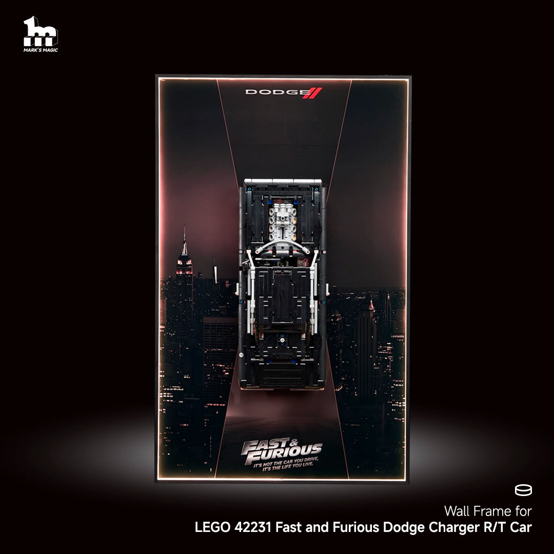 Cadres muraux pour LEGO Technic 42231 Voiture Dodge Charger R/T Fast and Furious