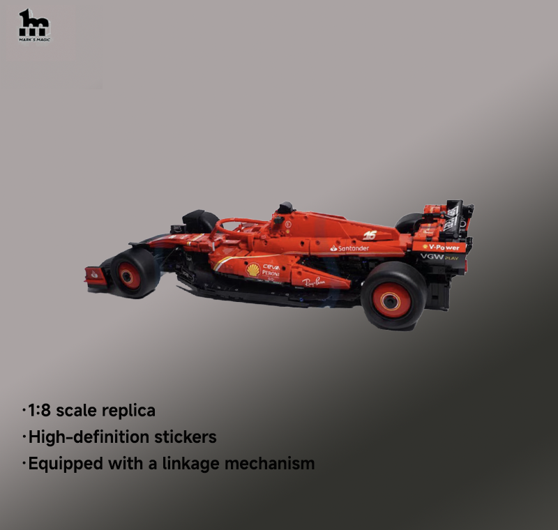 Ferrari F1-SF24 1:8 scale Moc (3365 pieces).