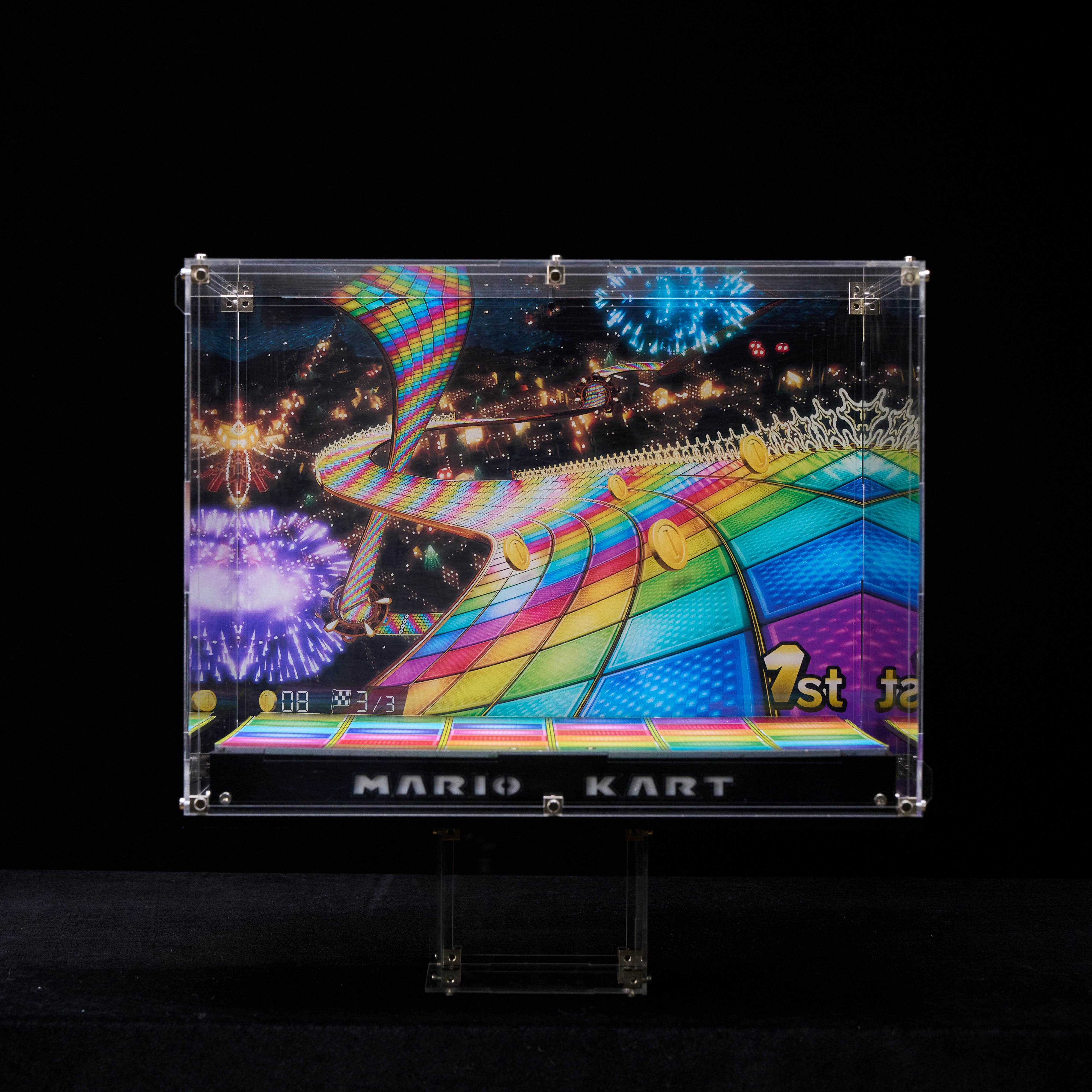 【PREMIUM】Display Case for LEGO® Mario Kart™ – Mario & Standard Kart 72037 Ultra-high Translucent Acrylic