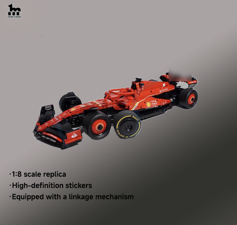 Ferrari F1-SF24 1:8 scale Moc (3365 pieces).