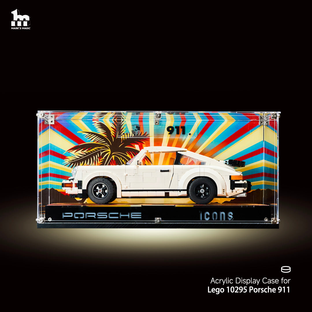 Medium Acrylic Display Case for LEGO® Icons Series Collector Cars