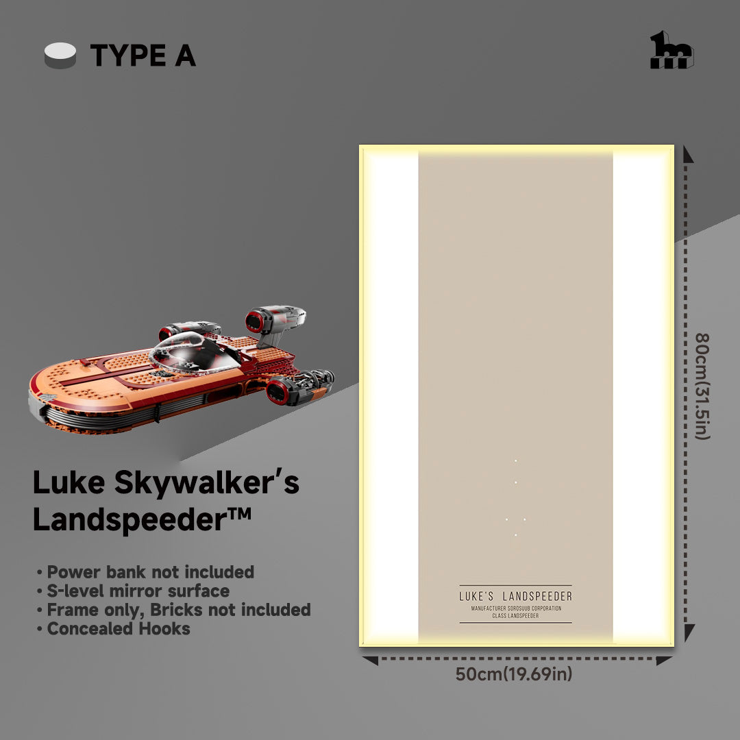Wall Display Frame for LEGO® Star Wars 75341 Luke Skywalker’s Landspeeder™