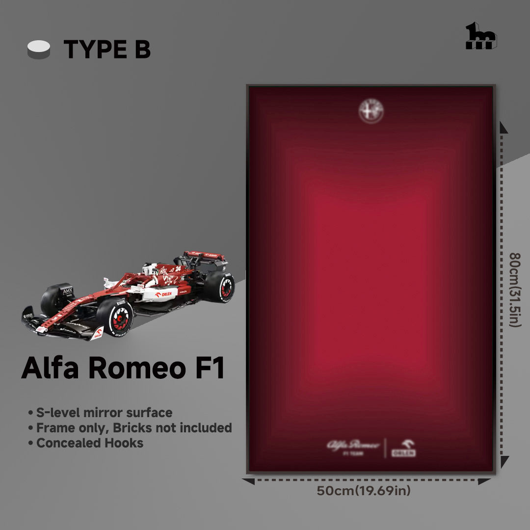 Car Display frame for Alfa Romeo F1 Moc