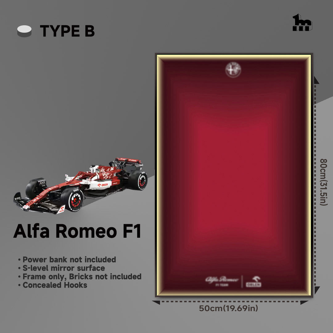 Wall Display Frame For LEGO® Technic™ F1 Series.