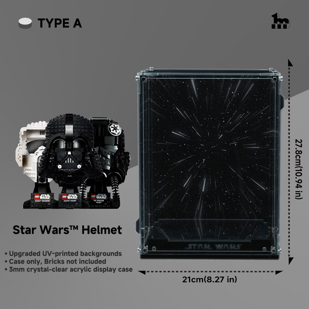 Display Acrylic Case for LEGO® Star Wars Helmet