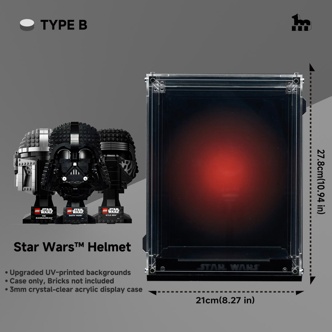 Display Acrylic Case for LEGO® Star Wars Helmet