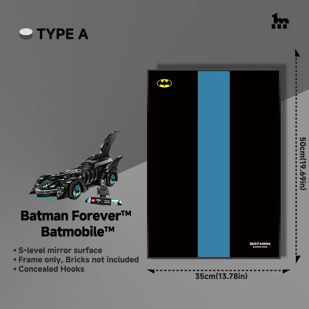 Wall Display Frame For Lego DC 76304 Batman Forever™ Batmobile™