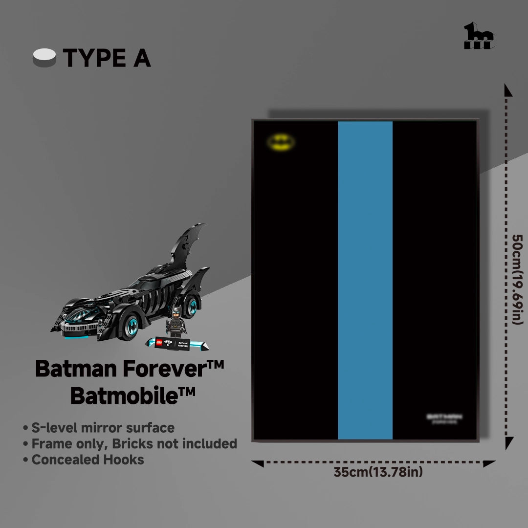 Wall Display Frame For Lego DC 76304 Batman Forever™ Batmobile™
