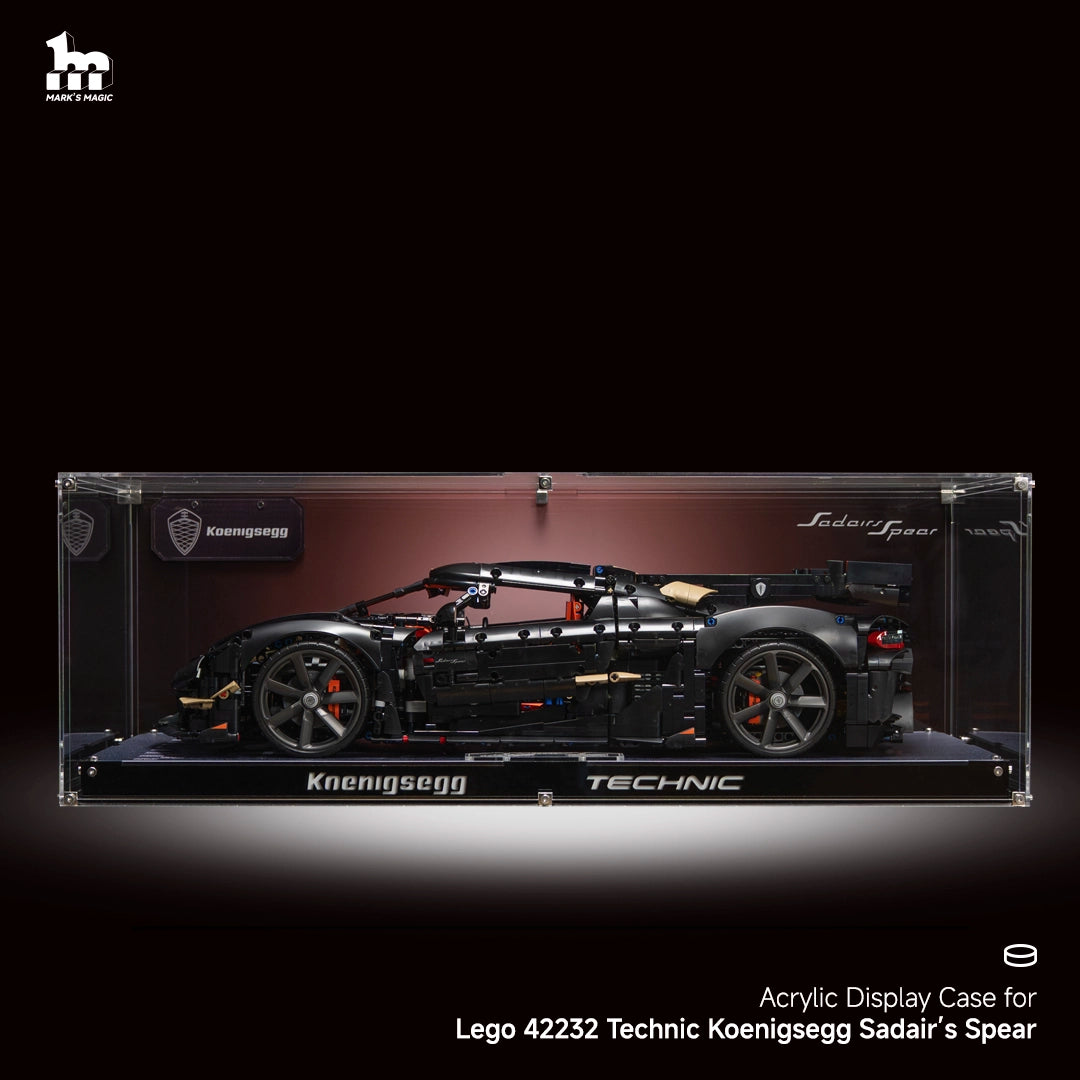 【PREMIUM】Display Case For LEGO® Technic™ 42232 Koenigsegg Sadair's Spear Megacar