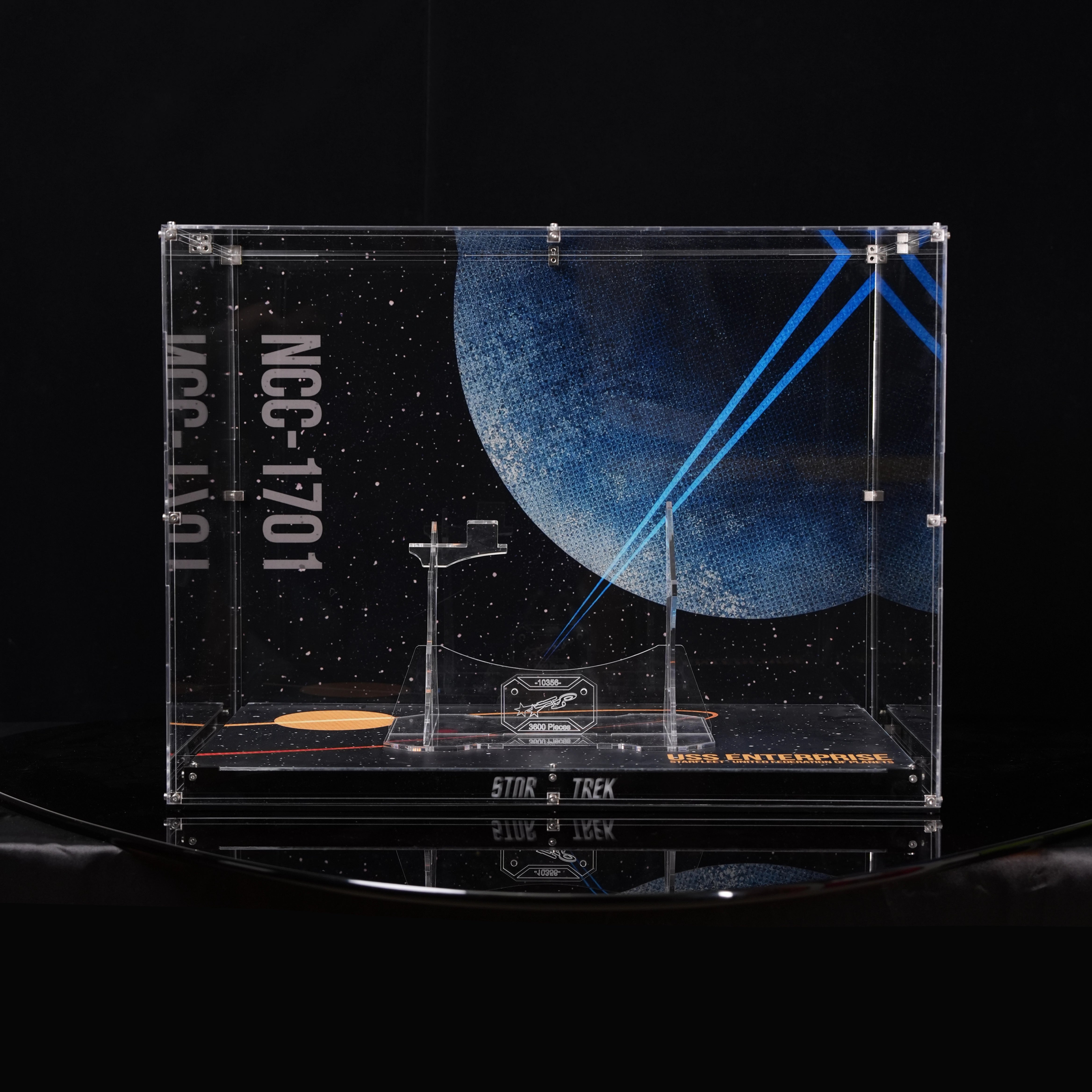【Premium】 Acrylic Stand For LEGO 10356 Star Trek: U.S.S. Enterprise NCC-1701-D™
