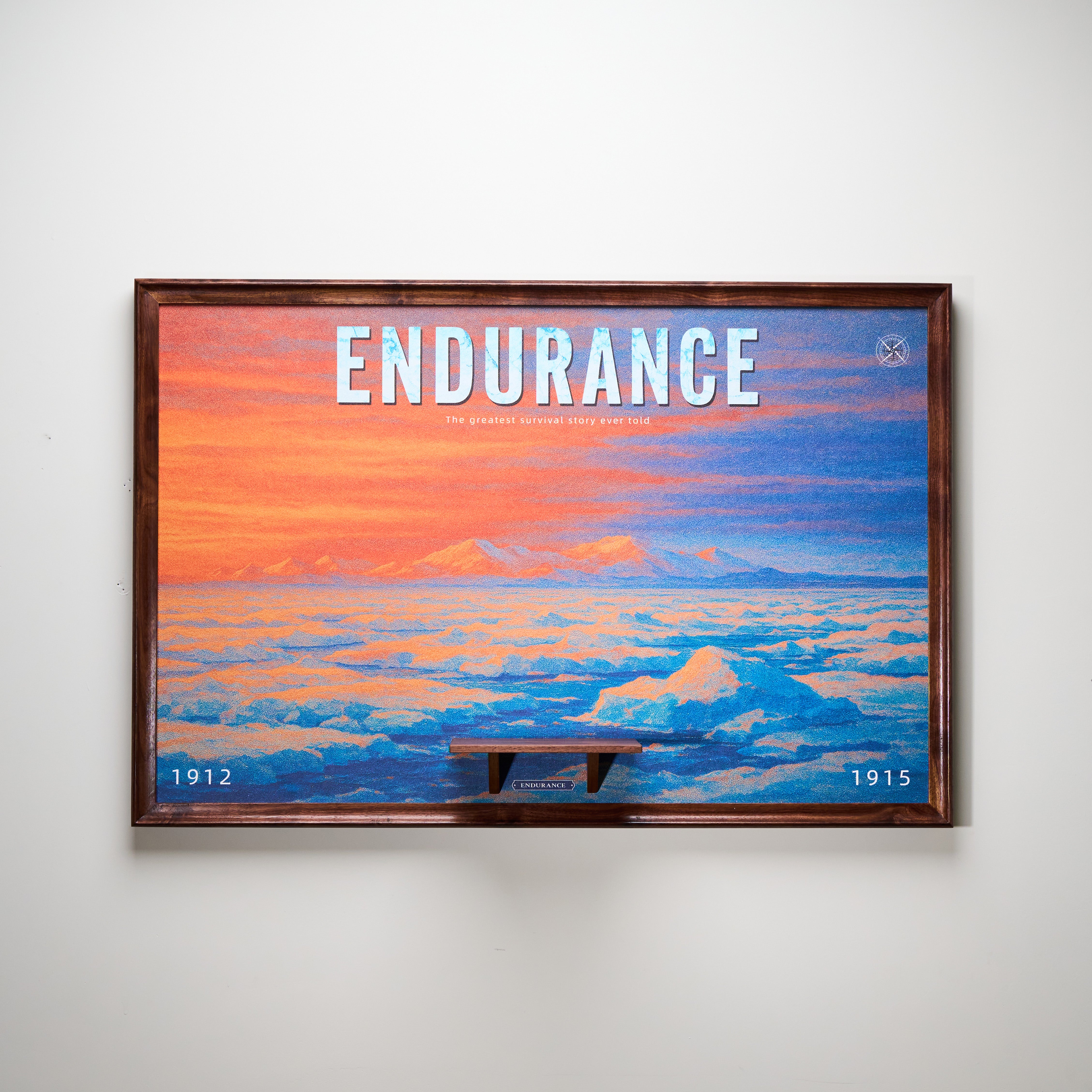 Lego display luxury frame for The Endurance display in home as art
