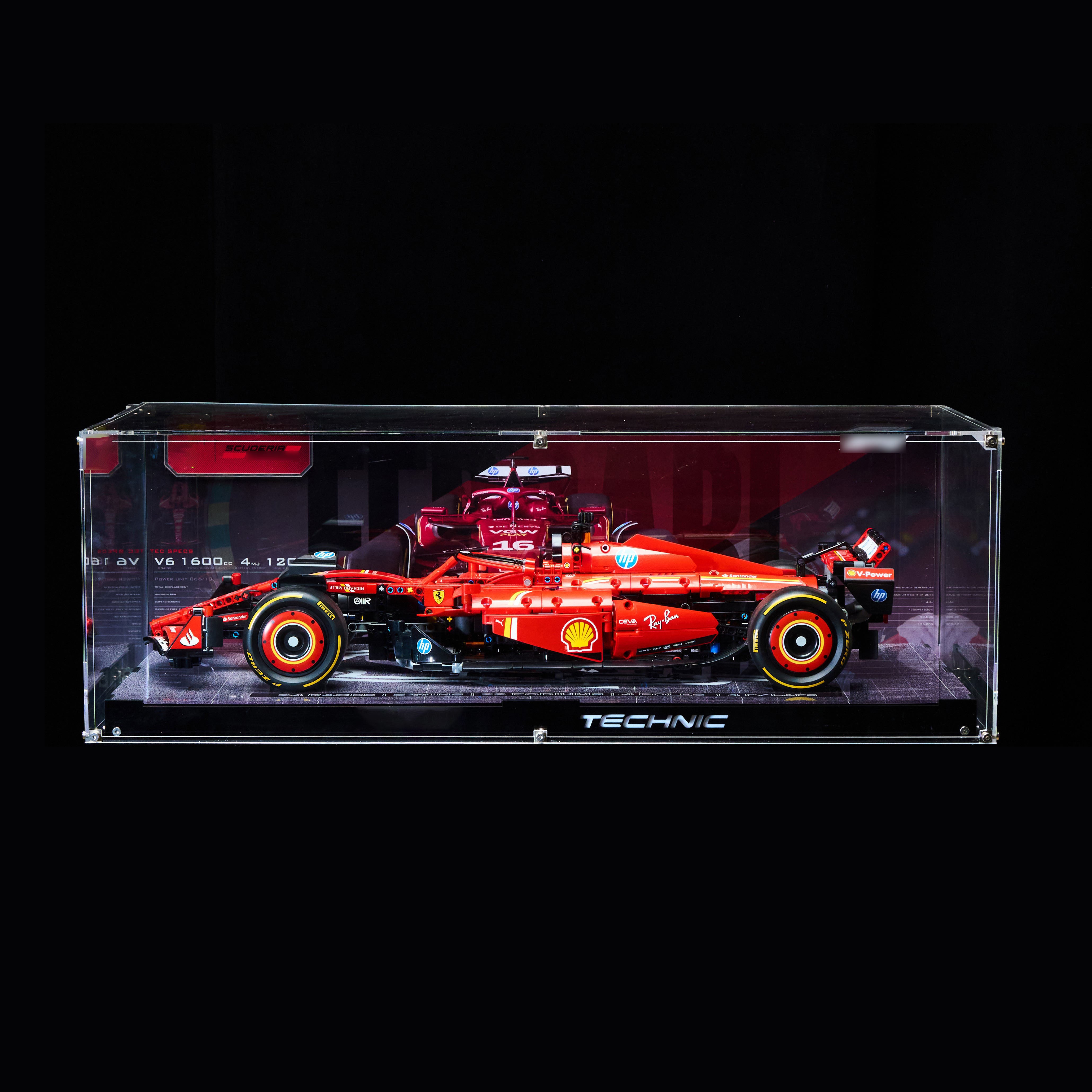 Lego F1 Ferrari SF24 display acrylic case