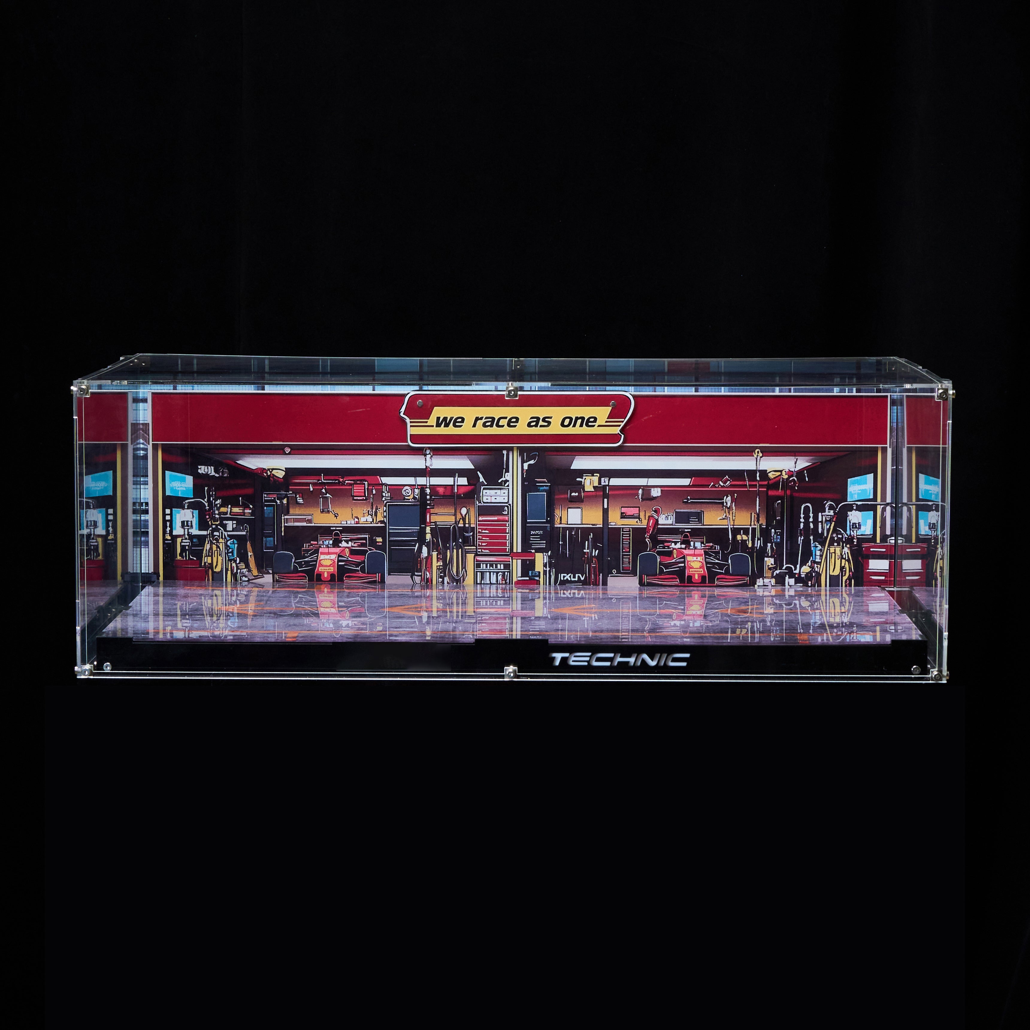 Lego Ferrari SF24 display case for home display