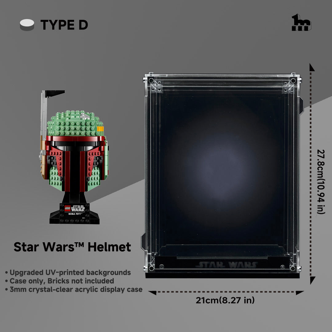 Display Acrylic Case for LEGO® Star Wars Helmet