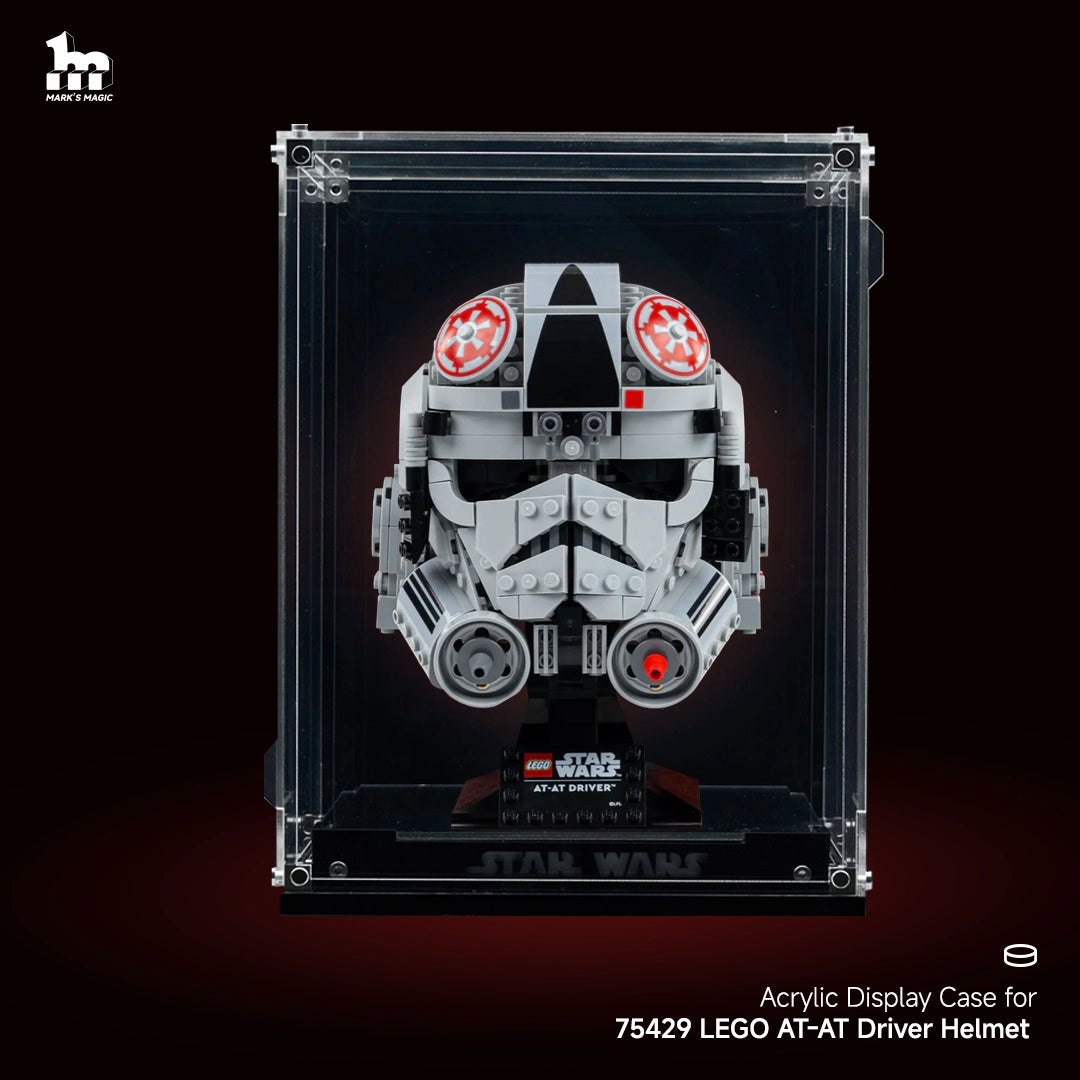 【PREMIUM】Display Acrylic Case for LEGO® Star Wars 75429 AT-AT Driver Helmet Ultra-high Translucent Acrylic