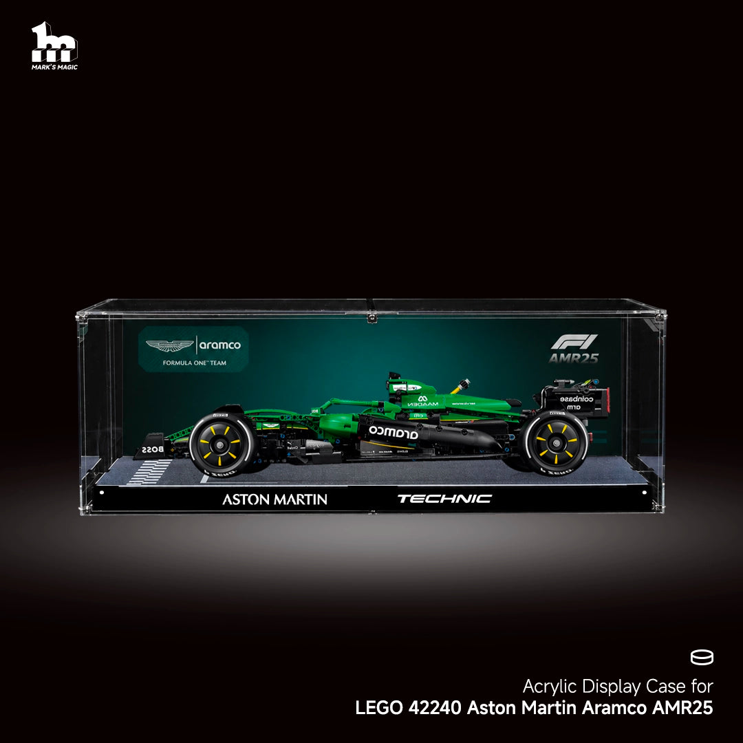 【PREMIUM】 Display Case For LEGO Technic™ 42240 Aston Martin Aramco AMR25 F1® Car