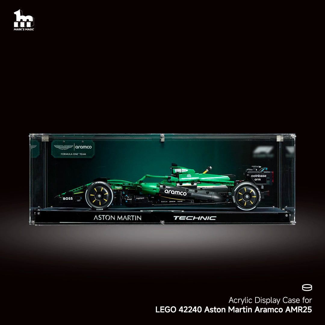 【PREMIUM】 Display Case For LEGO Technic™ 42240 Aston Martin Aramco AMR25 F1® Car