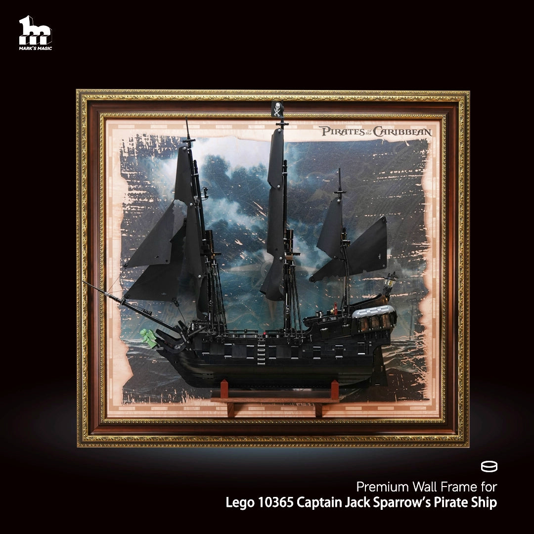 Premium Display Frame for LEGO® ICONS 10365 Captain Jack Sparrow's Pirate Ship