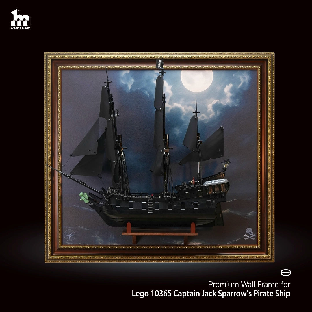Premium Display Frame for LEGO® ICONS 10365 Captain Jack Sparrow's Pirate Ship