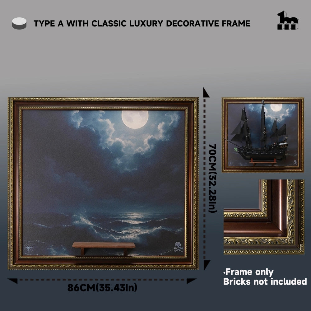 Premium Display Frame for LEGO® ICONS 10365 Captain Jack Sparrow's Pirate Ship