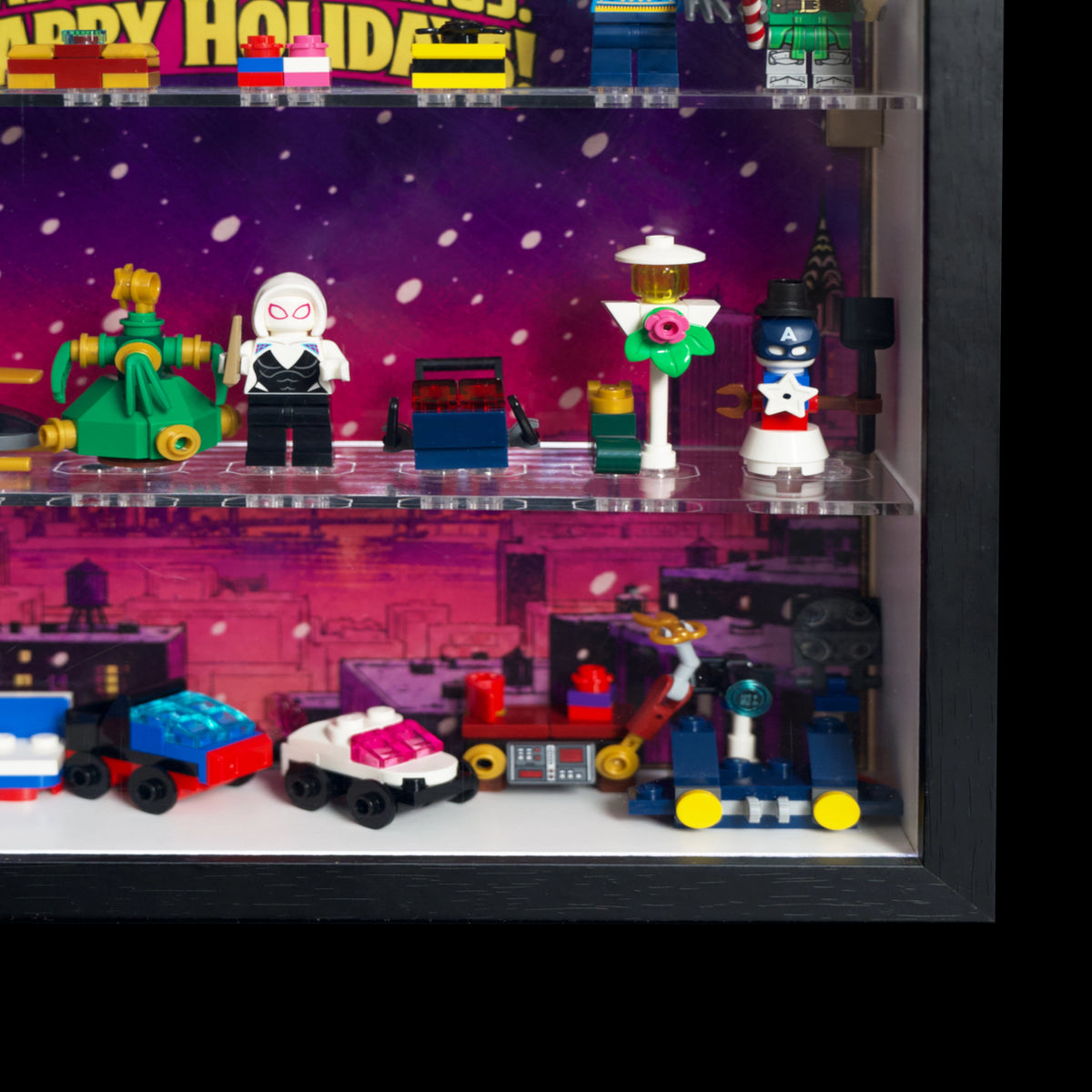 Vitrine d’exposition pour le calendrier de l’Avent LEGO® Marvel 76340 2026