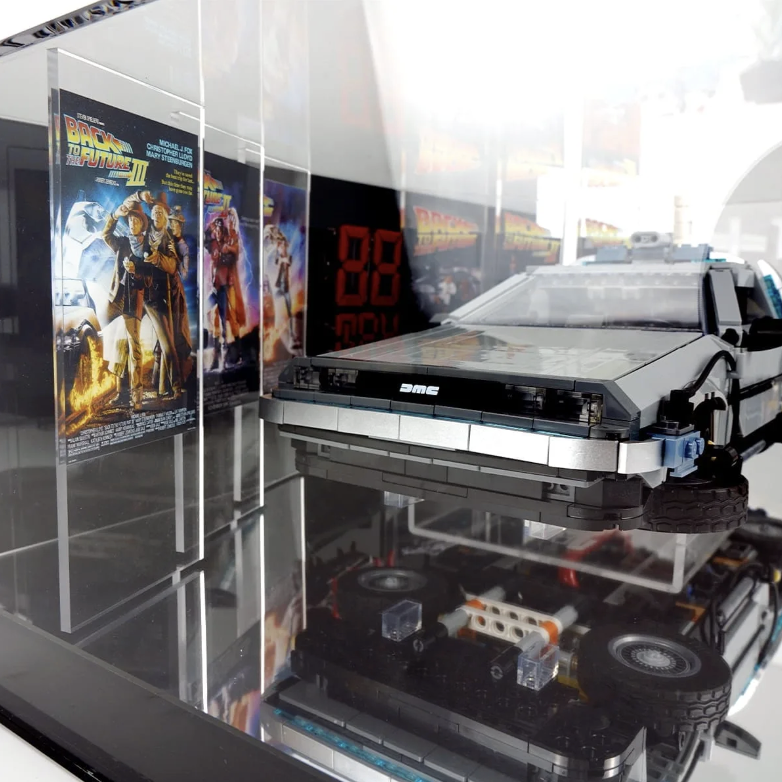 【Designer Edition】Display case for LEGO® ICON™ 10300 Back to the Future Time Machine