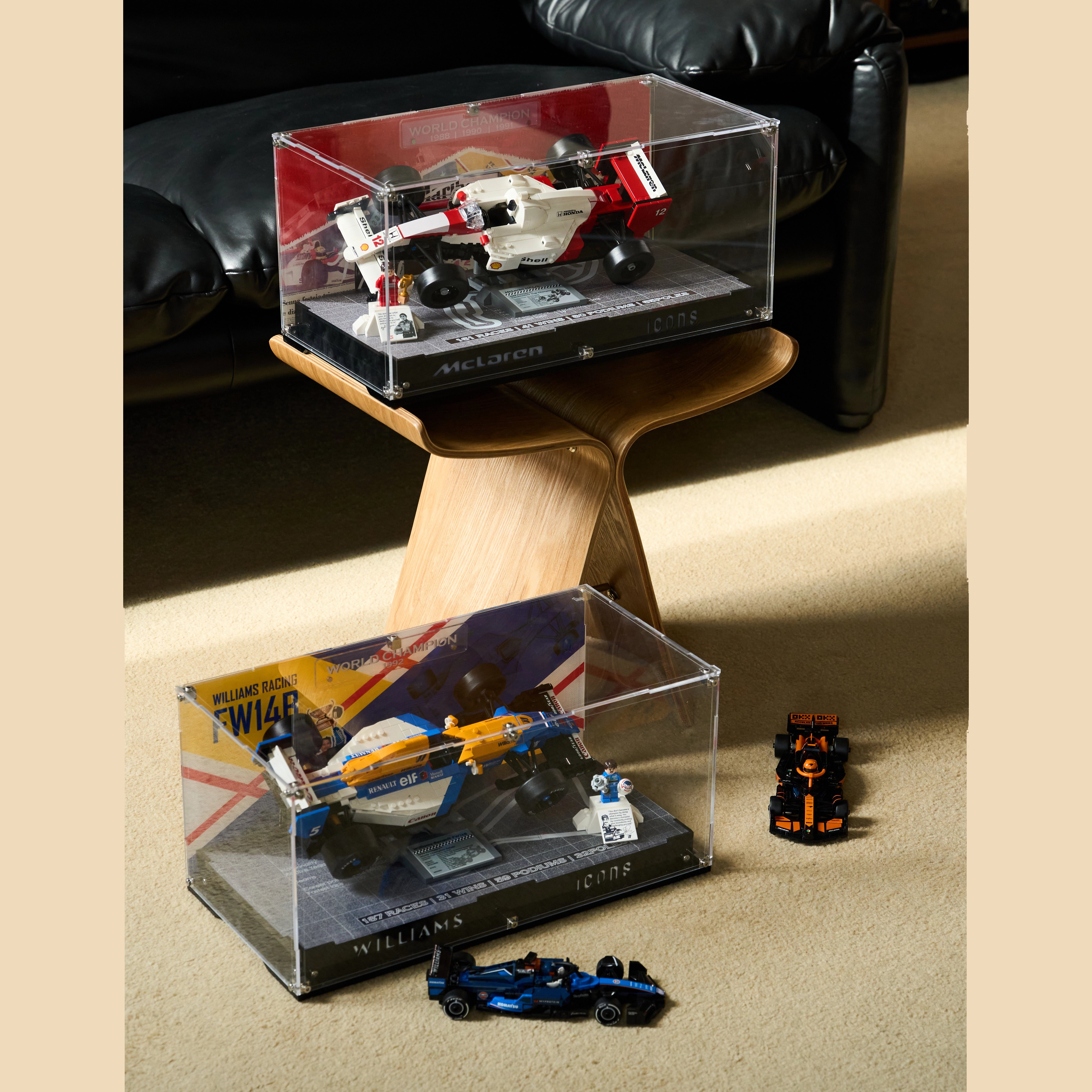 Display case for Lego ICONS in home