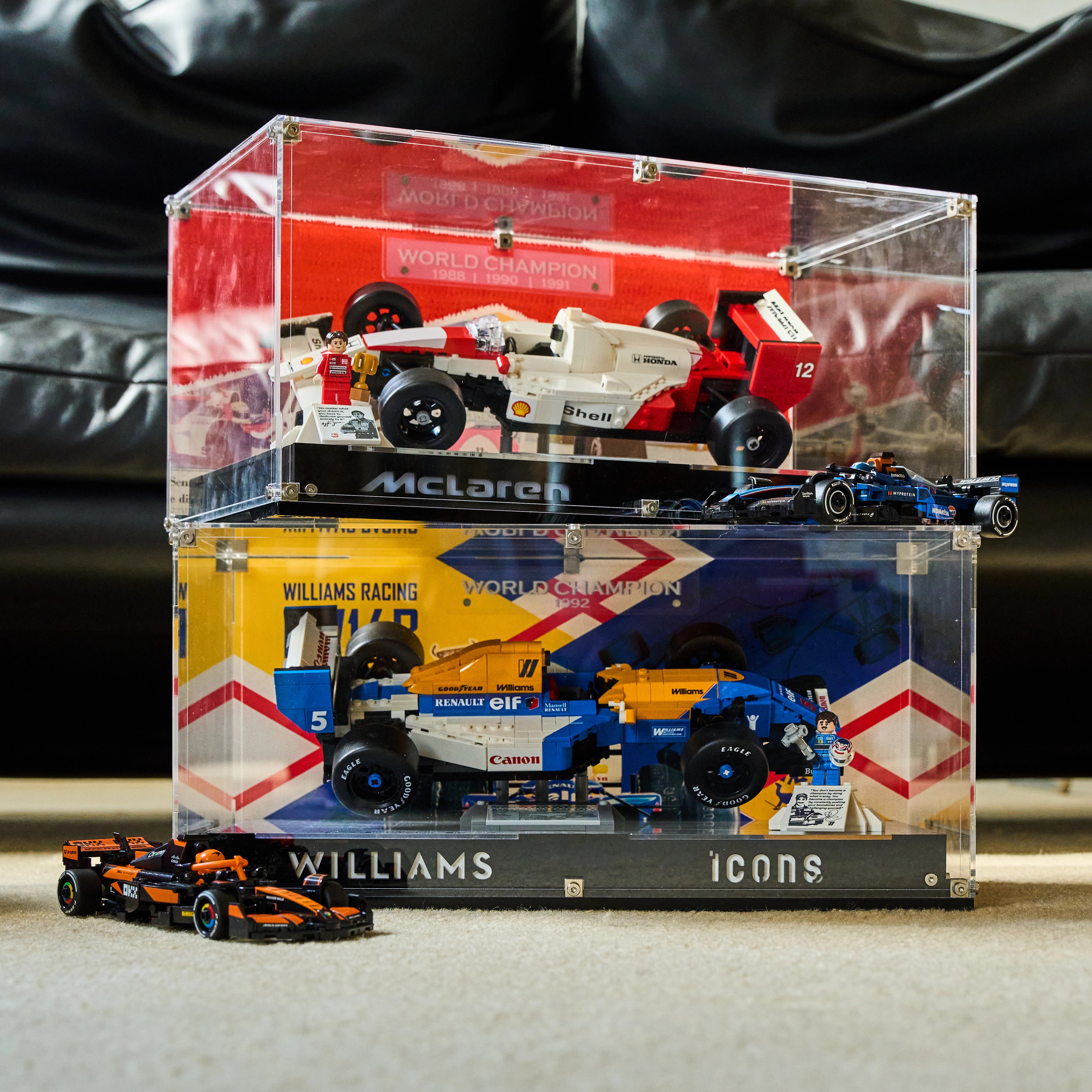 Medium Acrylic Display Case for LEGO® Icons Series Collector Cars