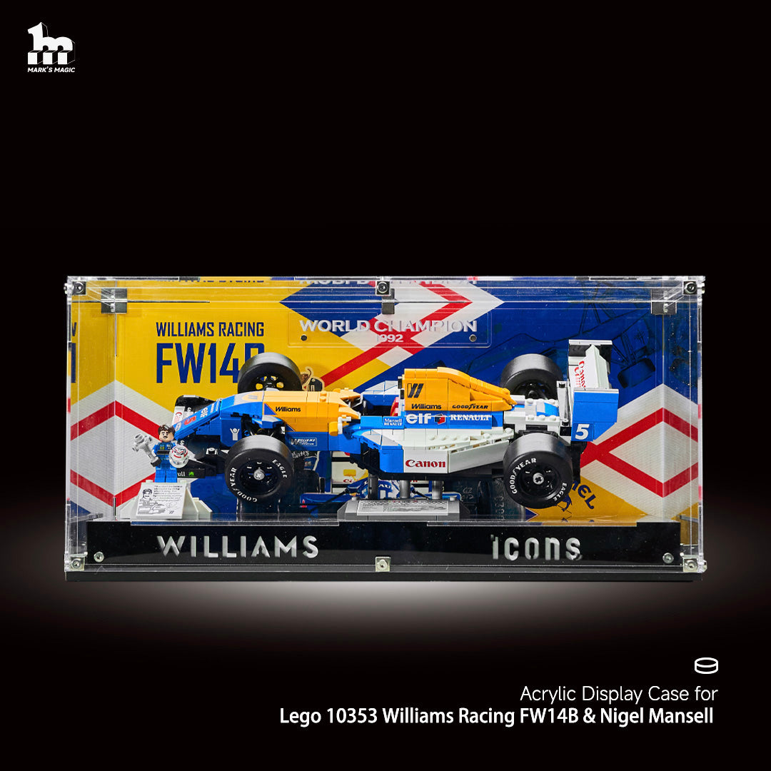 Medium Acrylic Display Case for LEGO® Icons Series Collector Cars