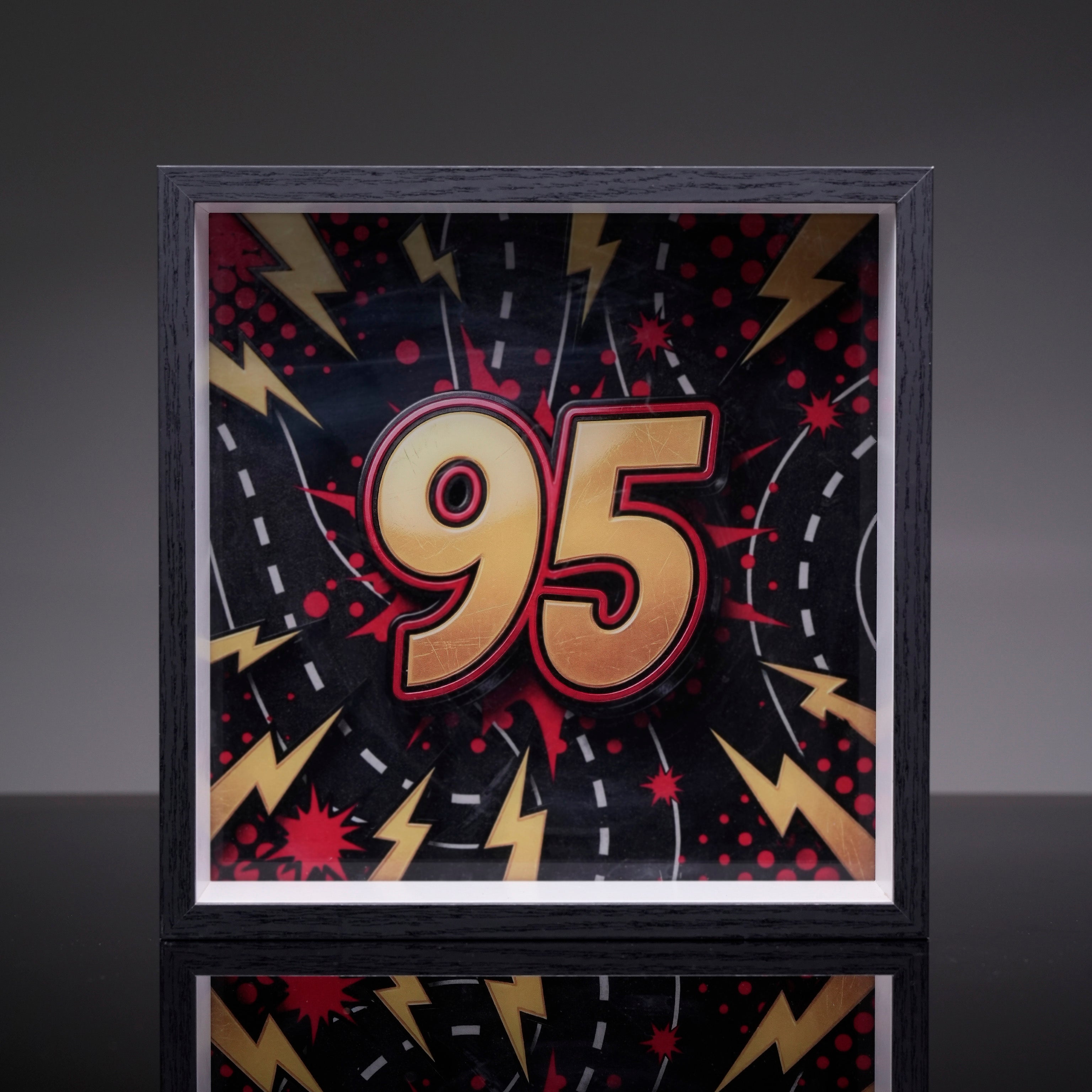 Display case for LEGO® 77255 Lightning McQueen