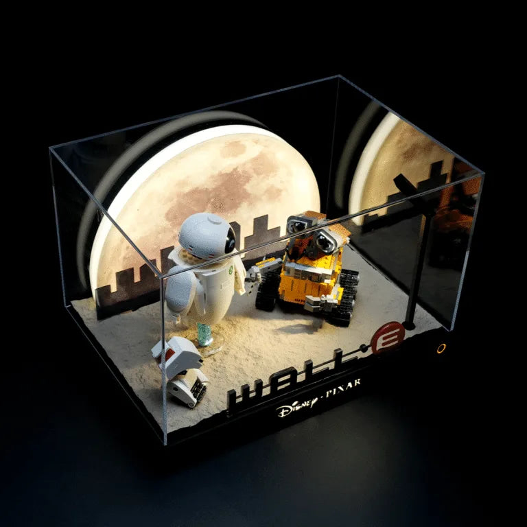 【Designer Edition】Display case for LEGO 43279 WALL‑E & EVE