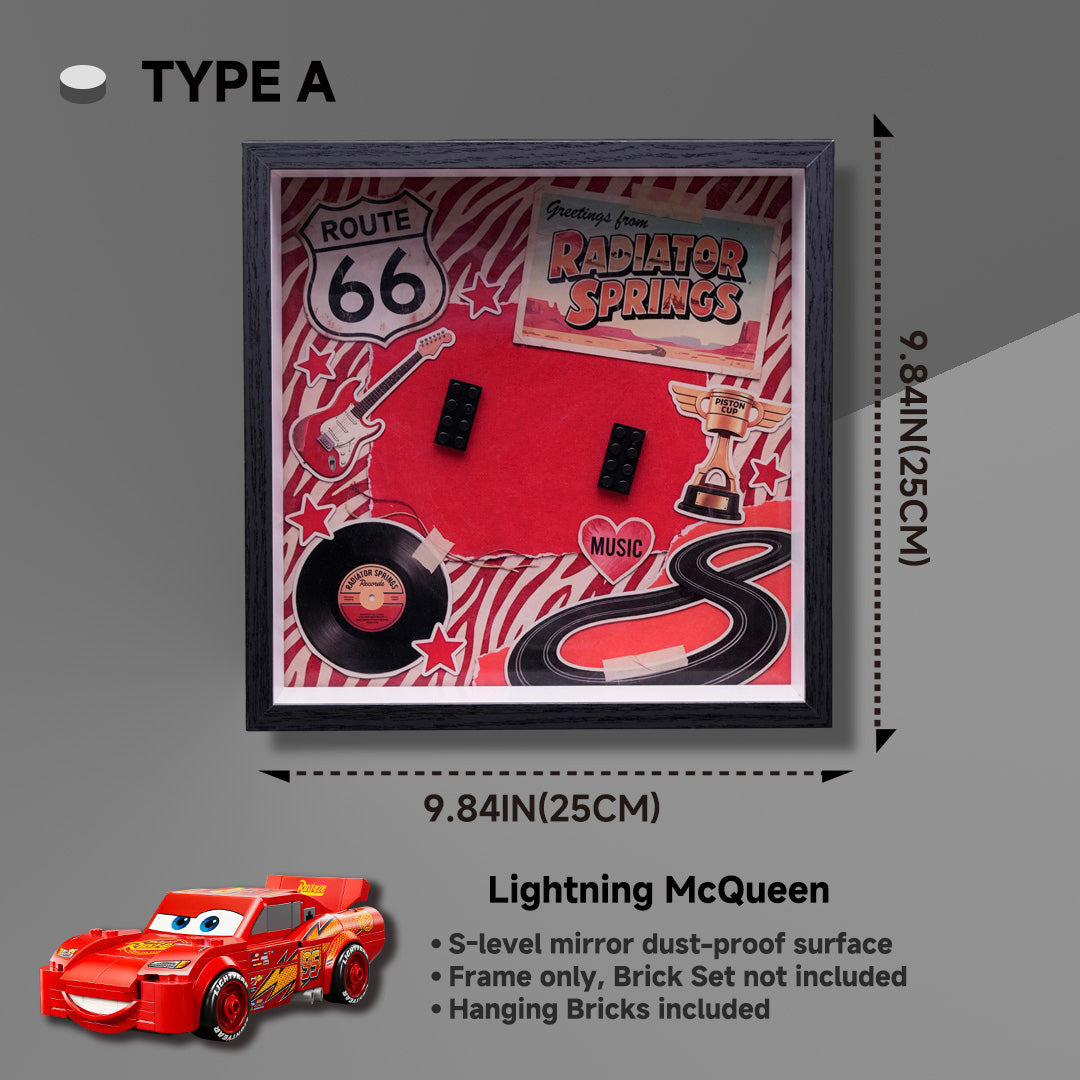 Display case for LEGO® 77255 Lightning McQueen