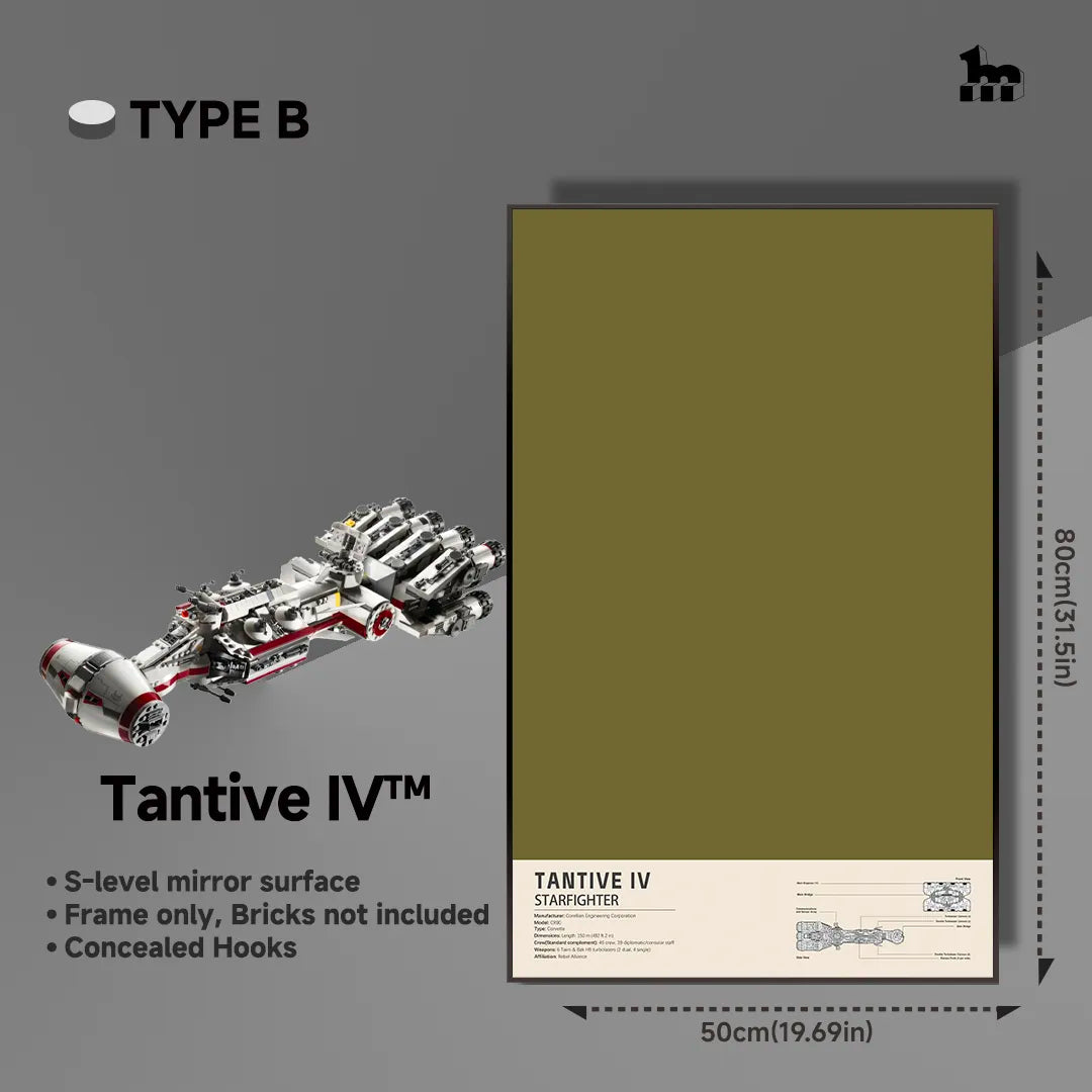 Wall Display frame for LEGO® STAR WARS™ 75244 Tantive IV™