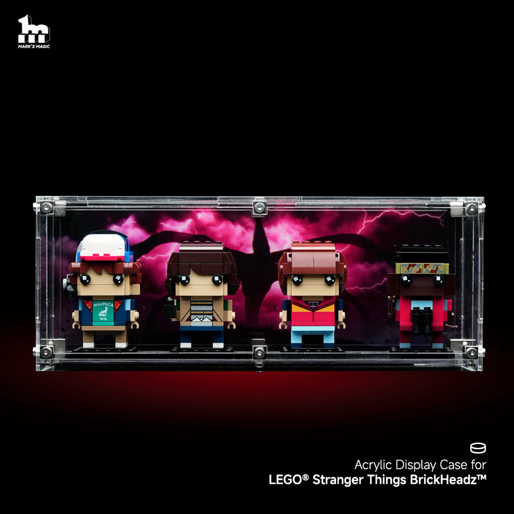 【PREMIUM】Display case For LEGO® Stranger Things BrickHeadz Super Ultra-high Translucent Acrylic